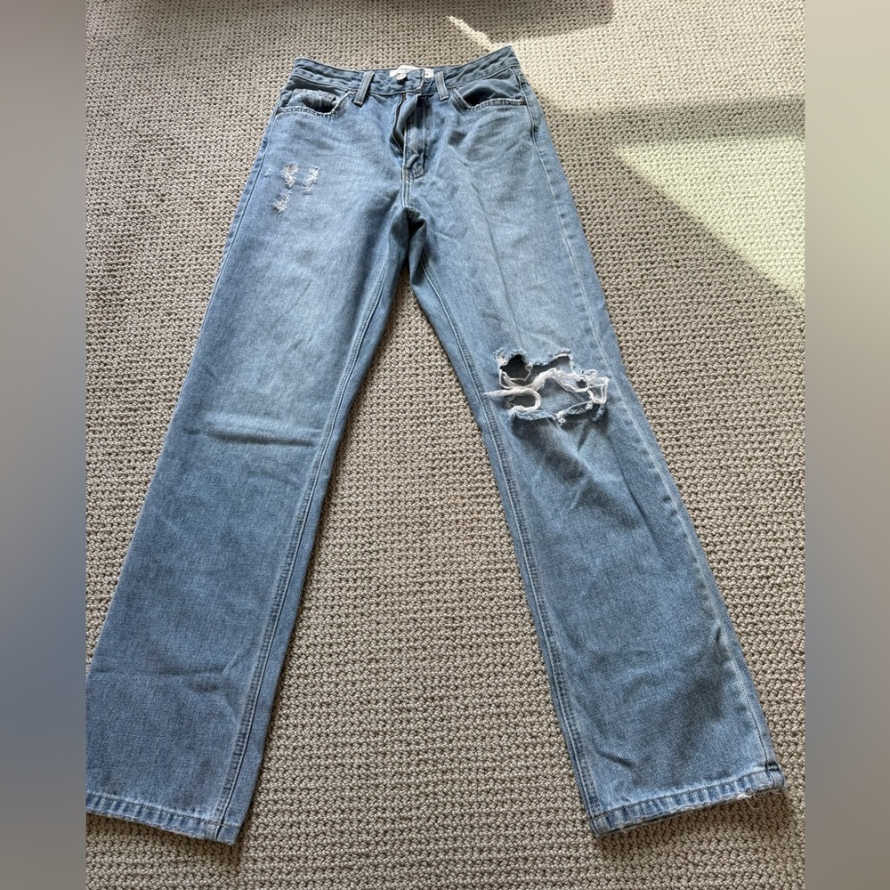 Just Black-Light Blue Ripped Jeans